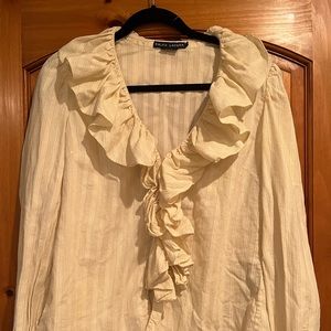 Vintage Ralph Lauren Ruffle Blouse